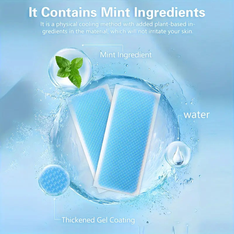 Instant Hexa Cooling Gel Pad – 8-Hour Relief for Headache, Fever & Summer Heat (12-Pack)