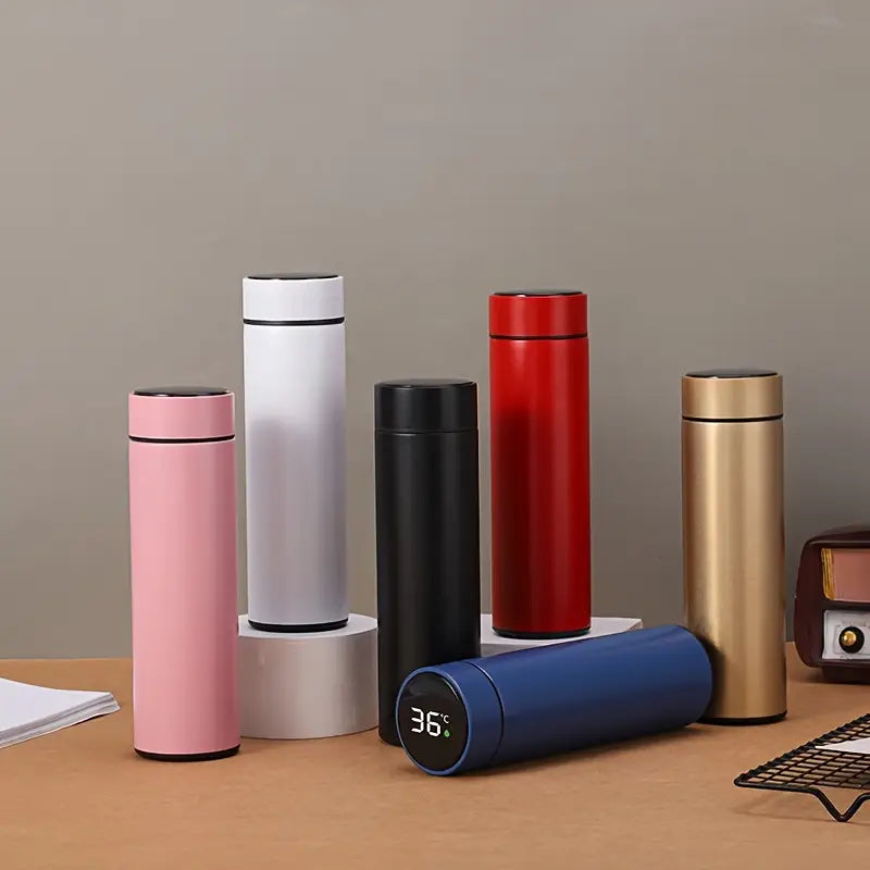 🌟 Smart LED Temperature Flask – Never Guess Your Drink’s Temperature Again! 🌟