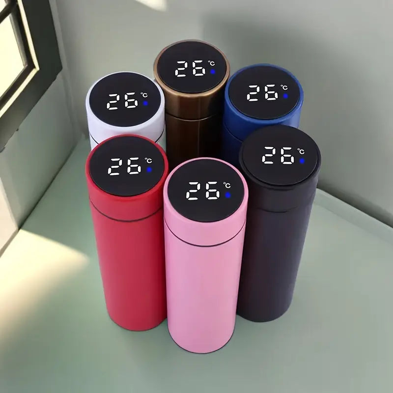 🌟 Smart LED Temperature Flask – Never Guess Your Drink’s Temperature Again! 🌟
