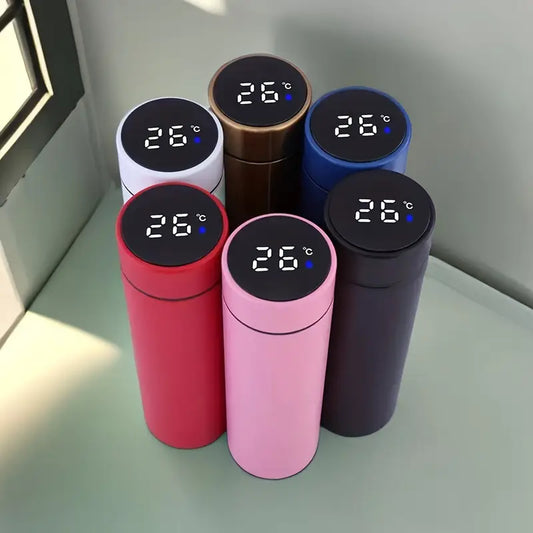 🌟 Smart LED Temperature Flask – Never Guess Your Drink’s Temperature Again! 🌟
